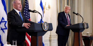 Trump, Netanyahu Stand Side by Side at White House to Announce Gaza Peace Proposal
